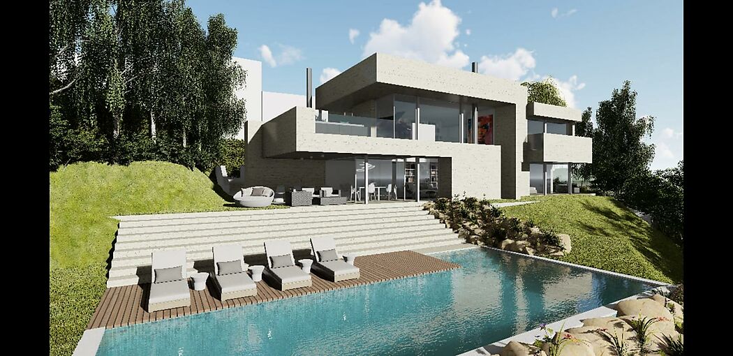 Fantastic urban plot with sea views