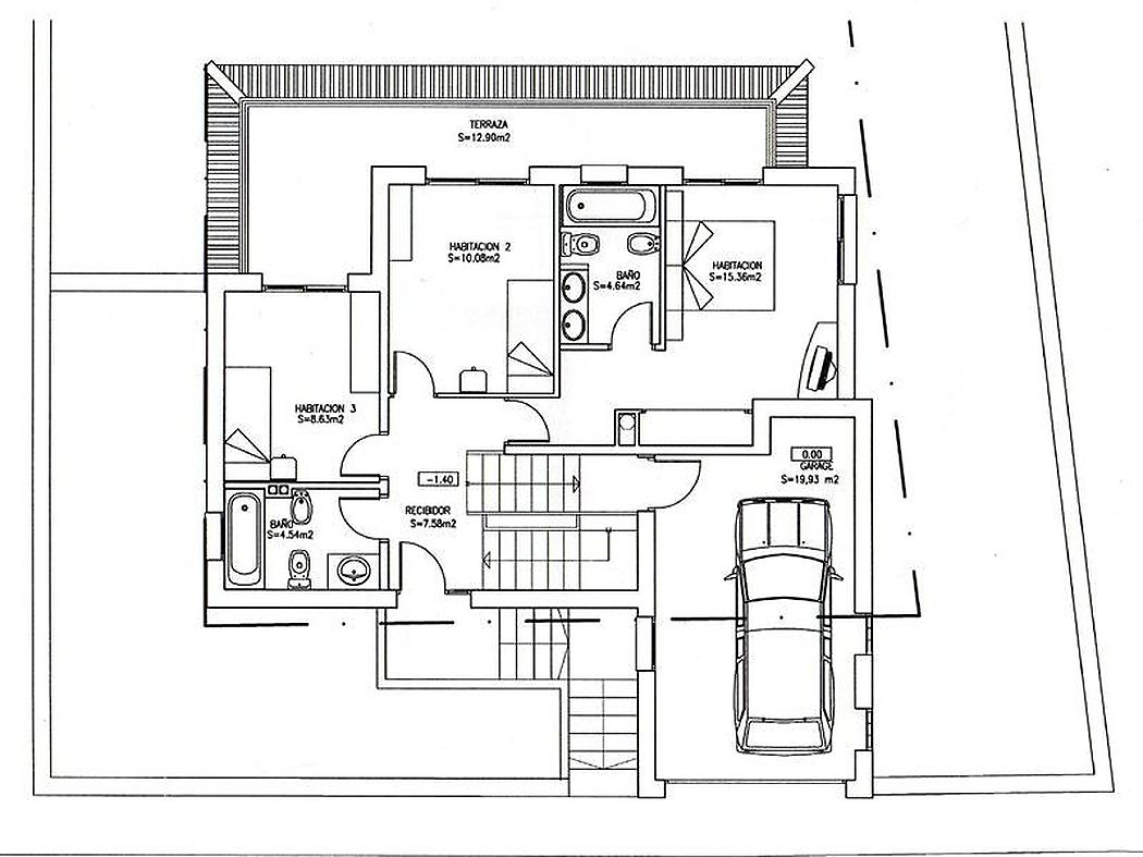 Very economical plot with single-family house project