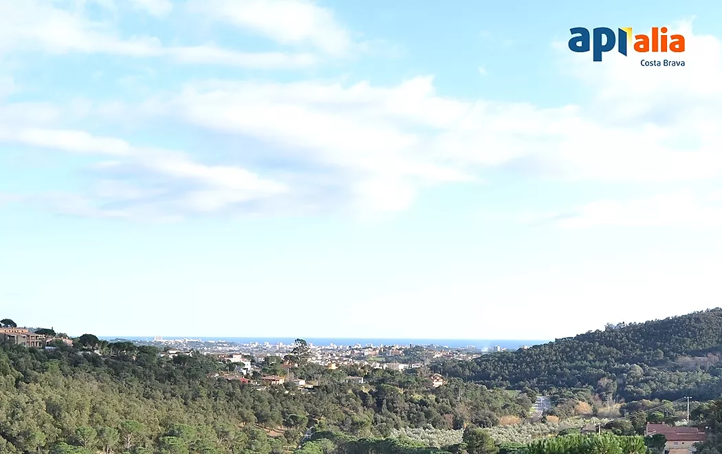 Terrain avec vue fantastique sur la mer